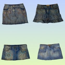 Jupes mini en denim Y2K IT Girl (TS-1741)