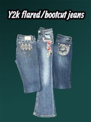 Y2k flared/bootcut jeans -e1 (08/12)
