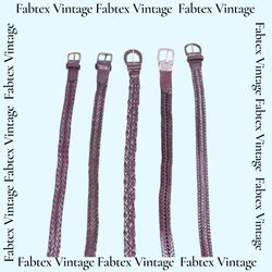 (FV-703) Y2K Leather Boho Earth Tone Belts