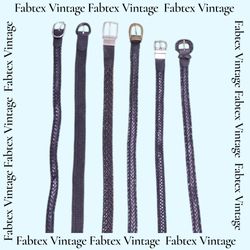 (FV-701) Y2K Black Aesthetic Leather Belts