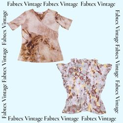 (FV-693) Y2K Boho Earth Tone Fairy Tops