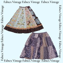 (FV-689) Y2K BOHO Tons Terrosos Marrom Detalhes em..