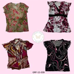 Blouse en polyester à motif floral – Vêtements élé..