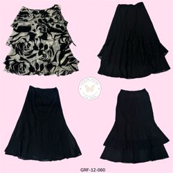 Saia Clássica Preta em Poliéster – Essencial Elega..