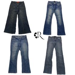 Y2K Britney Era Girl Denim Flare jeans Rw-1308