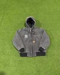 Rework style acid wash black NY carhartt jackets