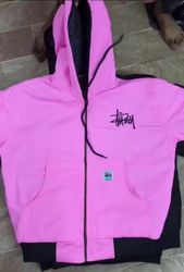 Stussy Rework Style Workwear hooded Jackets