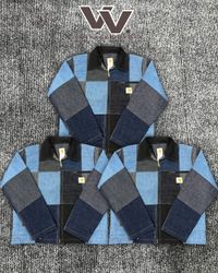 Veste en patchwork denim retravaillée Carhartt Det..