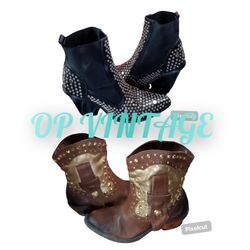 Op vintage 117 Y2k Fashion Bottines
