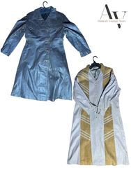 Long and short vintage leather coats