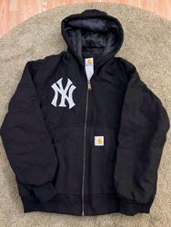 Carhartt NY rework style black hooded jackets