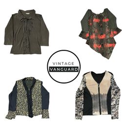 Y2K Grunge Gothic Top Lot – Vintage Ruffle, Sheer ..