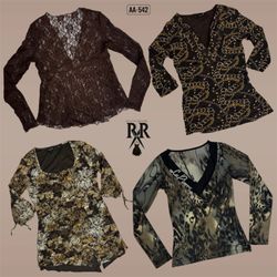 Y2K Earthy Tone Full Sleeve Tops (AA-542)