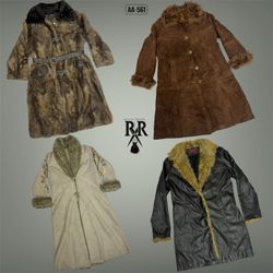 Y2K Vintage Core Afghan Coats AA-561)
