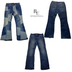 Y2K Paris Hilton Denim Flare Jeans RE-2592