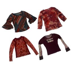 Y2K Grunge Dreamy Aesthetic Mesh Mix Tops