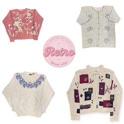 Ensemble de tricot vintage à déclaration – Patchwo..