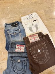 Premium Y2K Designer Denim Bundle — True Religion,..