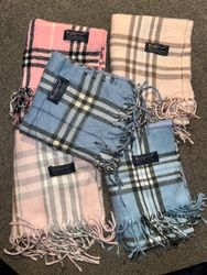 Light Blue & Sky Blue Burberry scarves