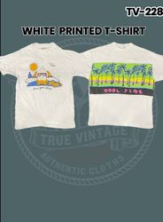 White printed T-shirts Tv-228