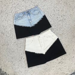 Jupes courtes upcyclées