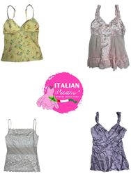 Y2K Cute Pastel Cami Tops