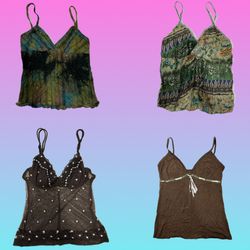 Y2k Earthy Tone cami tops ( SU 269)
