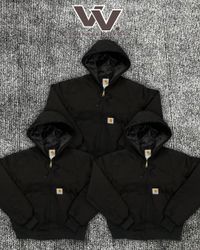 Carhartt reworked style black colour active jacket..