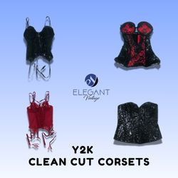 Y2K Clean Cut Corsets - EV1474