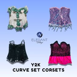 Y2K Curve Set Corsets - EV1477