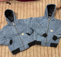 Jaquetas Carhartt Active Washed Blue Denim Rework ..