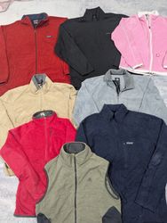 Nike and Patagonia fleece.