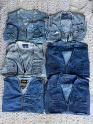 Denim hunting vest 15 pieces