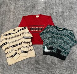 Printed Cable Knit Sweaters - e1 (10/12)