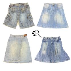 Saia Midi em Jeans Y2K NYC IT Girl RW-1323