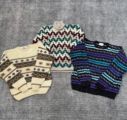 Printed Cable Knit Sweater - e3 (10/12)