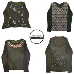 Vintage Statement Long Sleeve Bundle – Forest Tone..