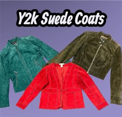 Y2k Suede Coats - e4 (10/12)