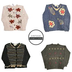 Pack de tricots déclaratifs vintage Cottagecore hi..