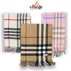 VPX621 Écharpes Burberry 100% Authentiques Cachemi..