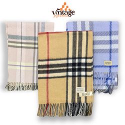 VPX622 Écharpes Burberry 100 % Authentiques Cachem..