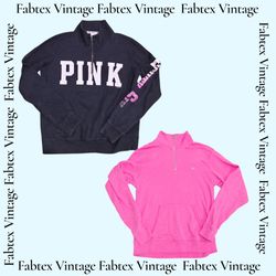 (FV-719) Pink Quarter Zip Sweatshirt