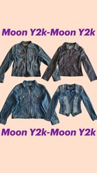 Y2k Britney era Denim zipup jackets