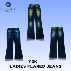 Jeans évasés pour femmes Y2K - EV1517