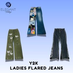 Y2K Ladies Flared Jeans - EV1518