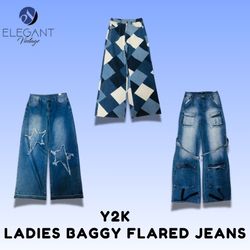 Jean large évasé pour femmes Y2K - EV1519