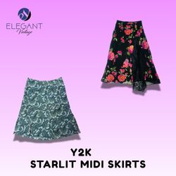 Y2K Starlit Midi Skirts - EV1525