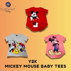 Y2K Mickey Mouse Baby Tees - EV1532