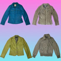 90s/Y2k Cool Girl Leather Jackets (SU-275)