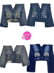 Jeans évasés ornés de retour Y2k